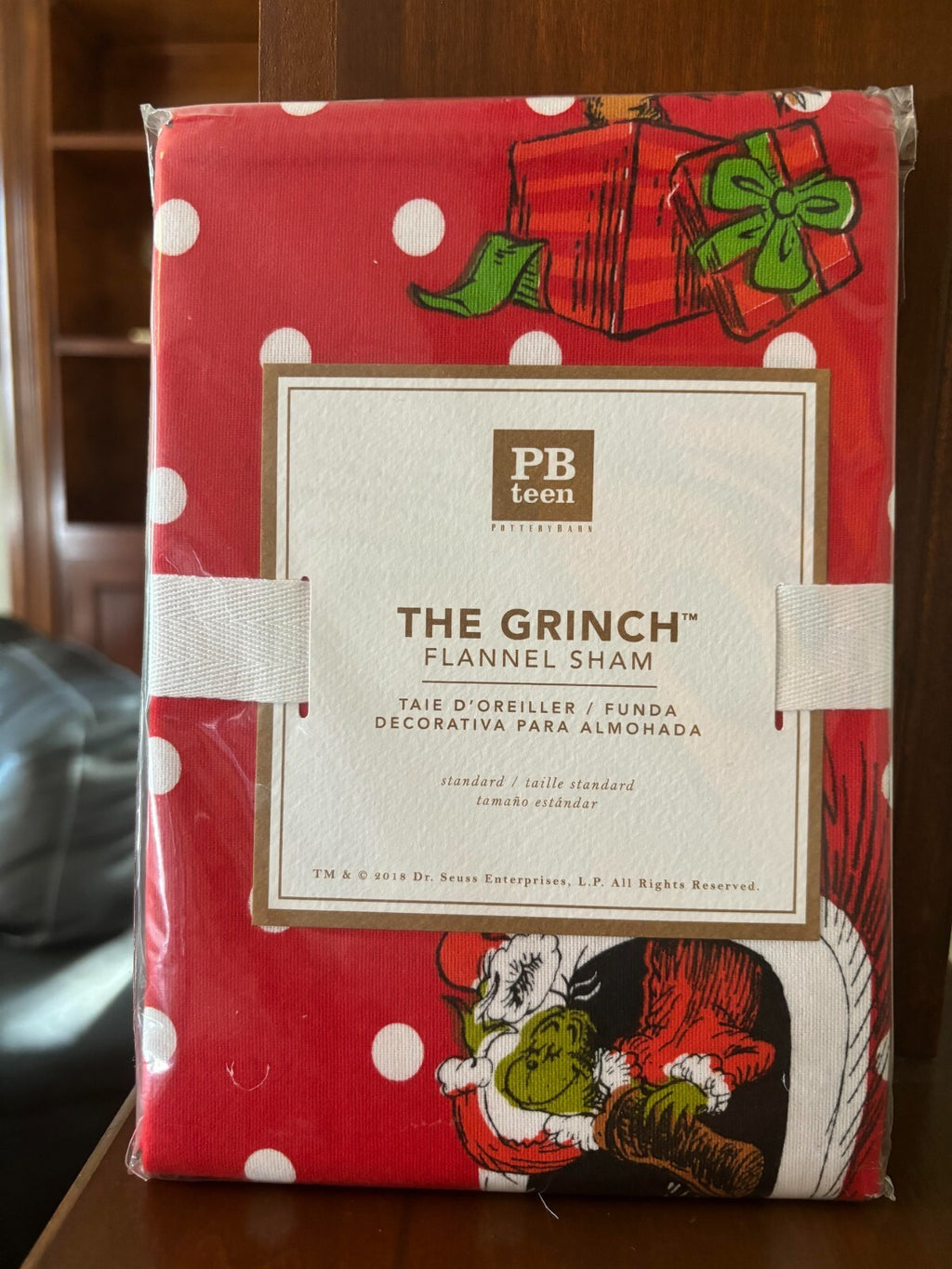 Pottery Barn GRINCH SHAM STAR Christmas Holiday Dr Seuss MAX kids school SET =