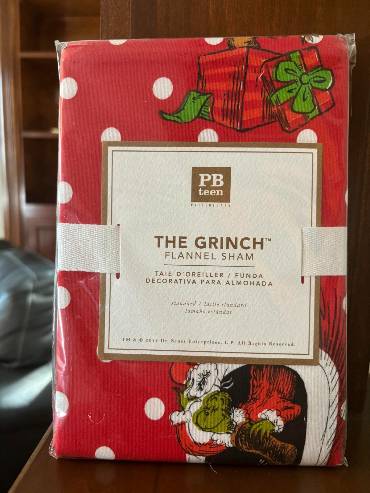 Pottery Barn GRINCH SHAM STAR Christmas Holiday Dr Seuss MAX kids school SET =