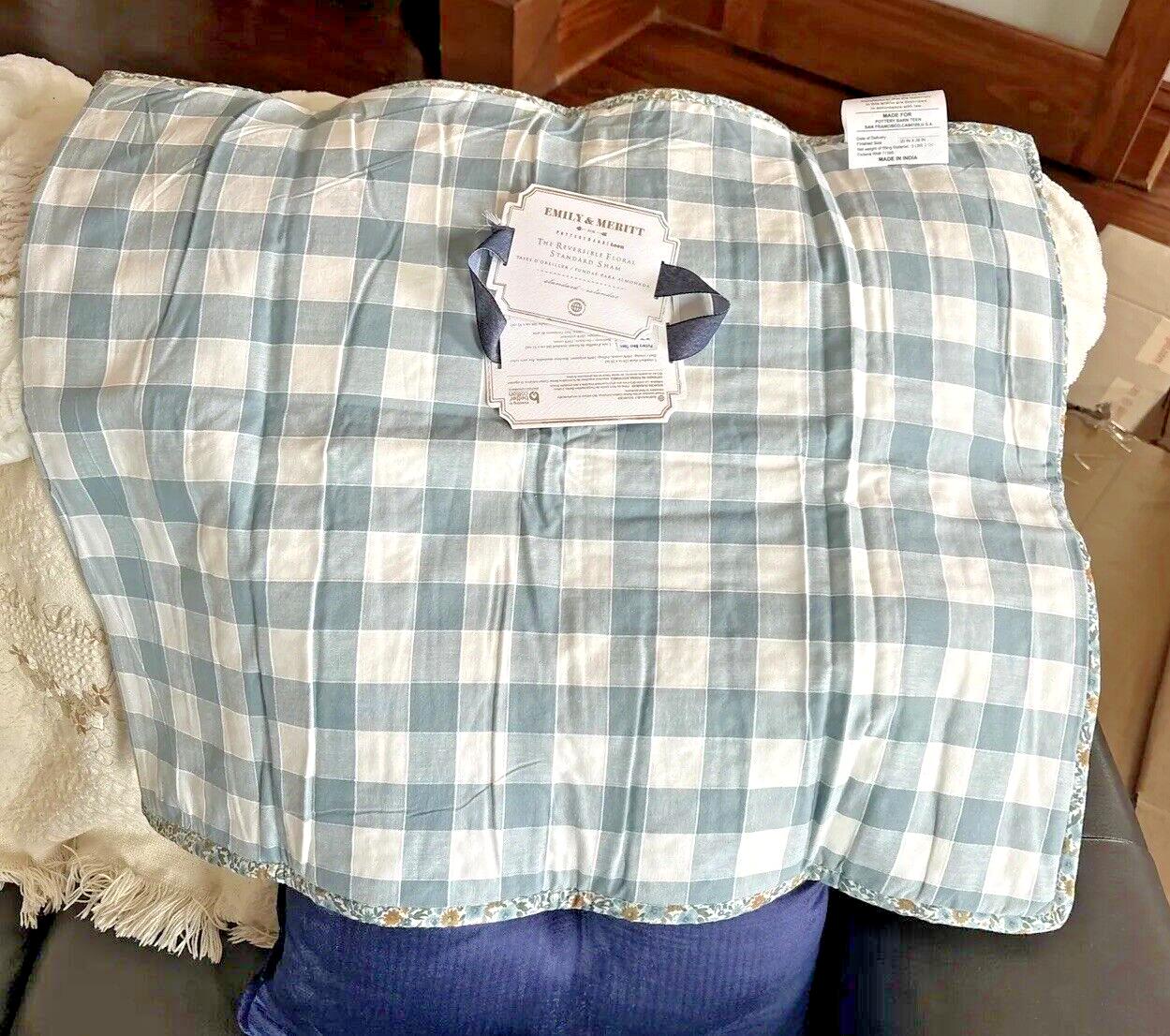 Pottery Barn Pillow SHAM floral Emily Meritt Flower Disney holiday gift guest ]