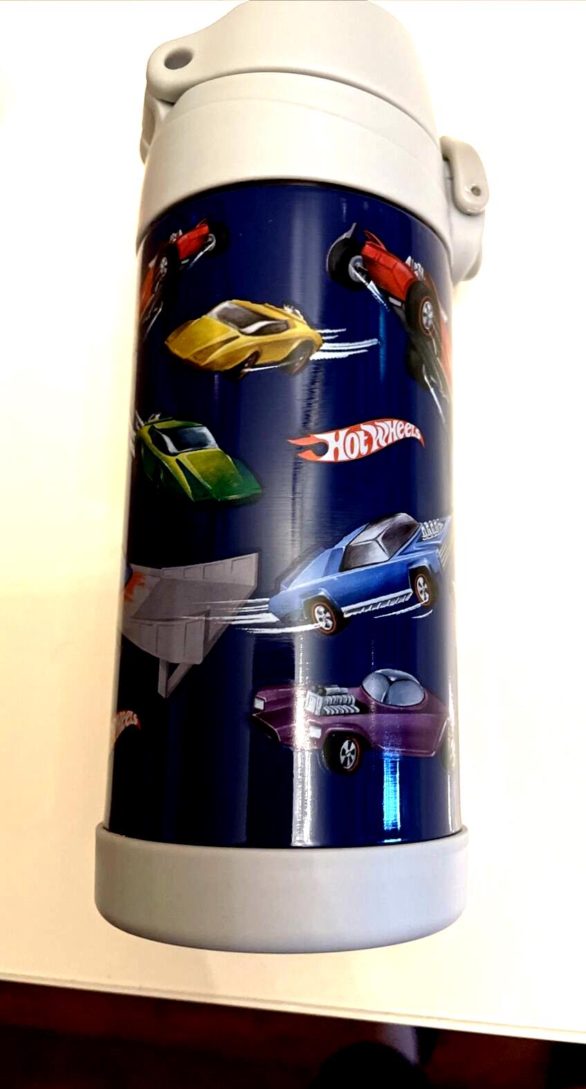 Pottery barn school Disney HOT WHEELS Water Bottle star birthday boy space .