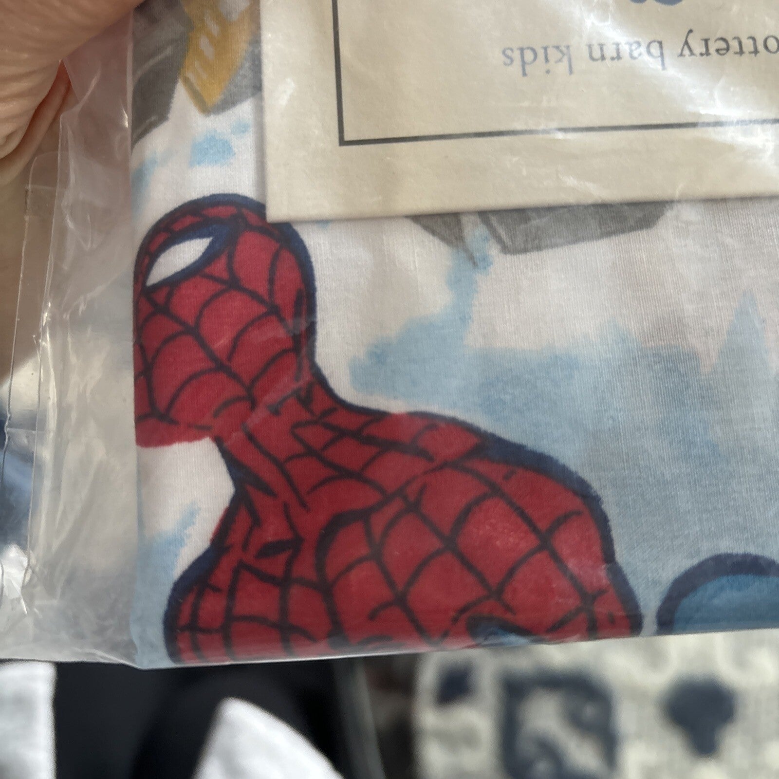 Pottery Barn Marvel Avengers Spiderman Thor Holiday  STAR Pillow SHAM  Disney m