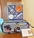 School Pottery Barn Hot Wheels Monster Truck Car PENCIL CASE BAG dinosaur Pre .
