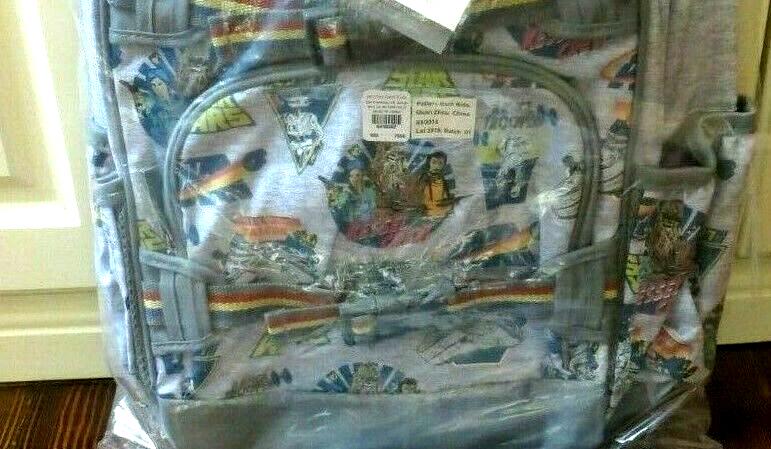 Pottery Barn school Disney backpack Solo Grogu droid Mandalorian Jedi .