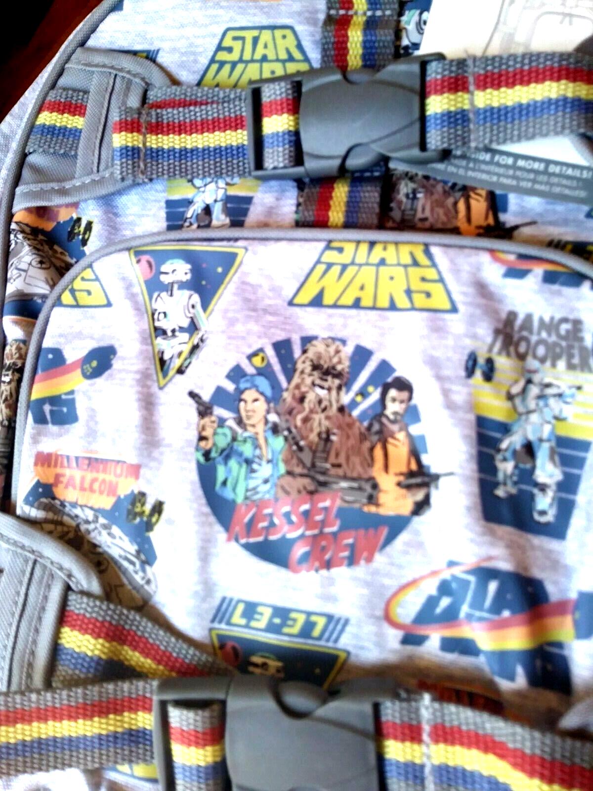 Pottery Barn school Disney backpack Solo Grogu droid Mandalorian Jedi .