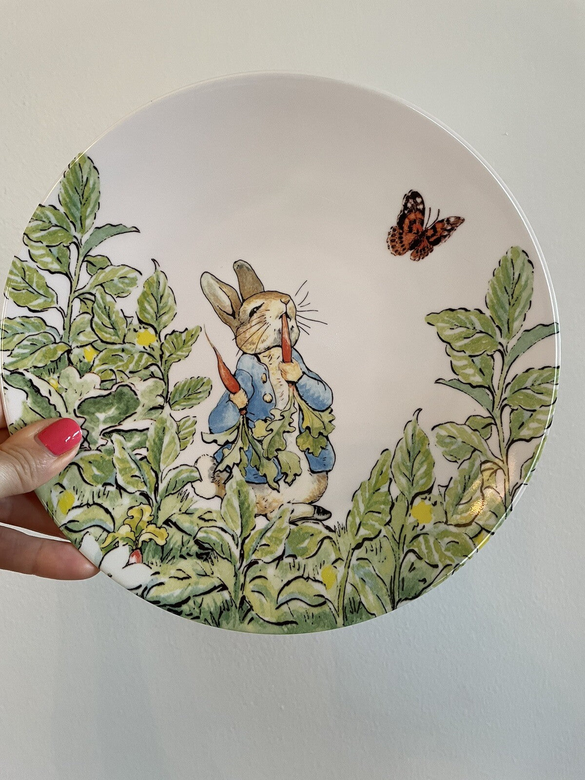 Disney Pottery Barn Plate Peter rabbit Easter holiday Bunny gift school SET 2 !