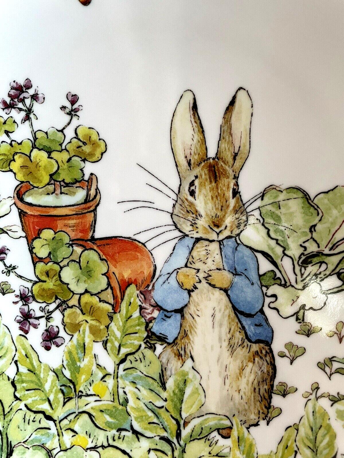 Disney Pottery Barn Plate Peter rabbit Easter holiday Bunny gift school SET 2 !