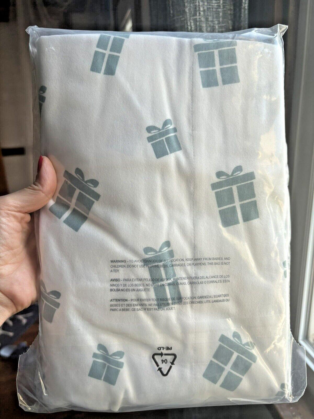 Garnet Hill holiday Christmas Winter village PillowCase Present kid bed SET 2 '
