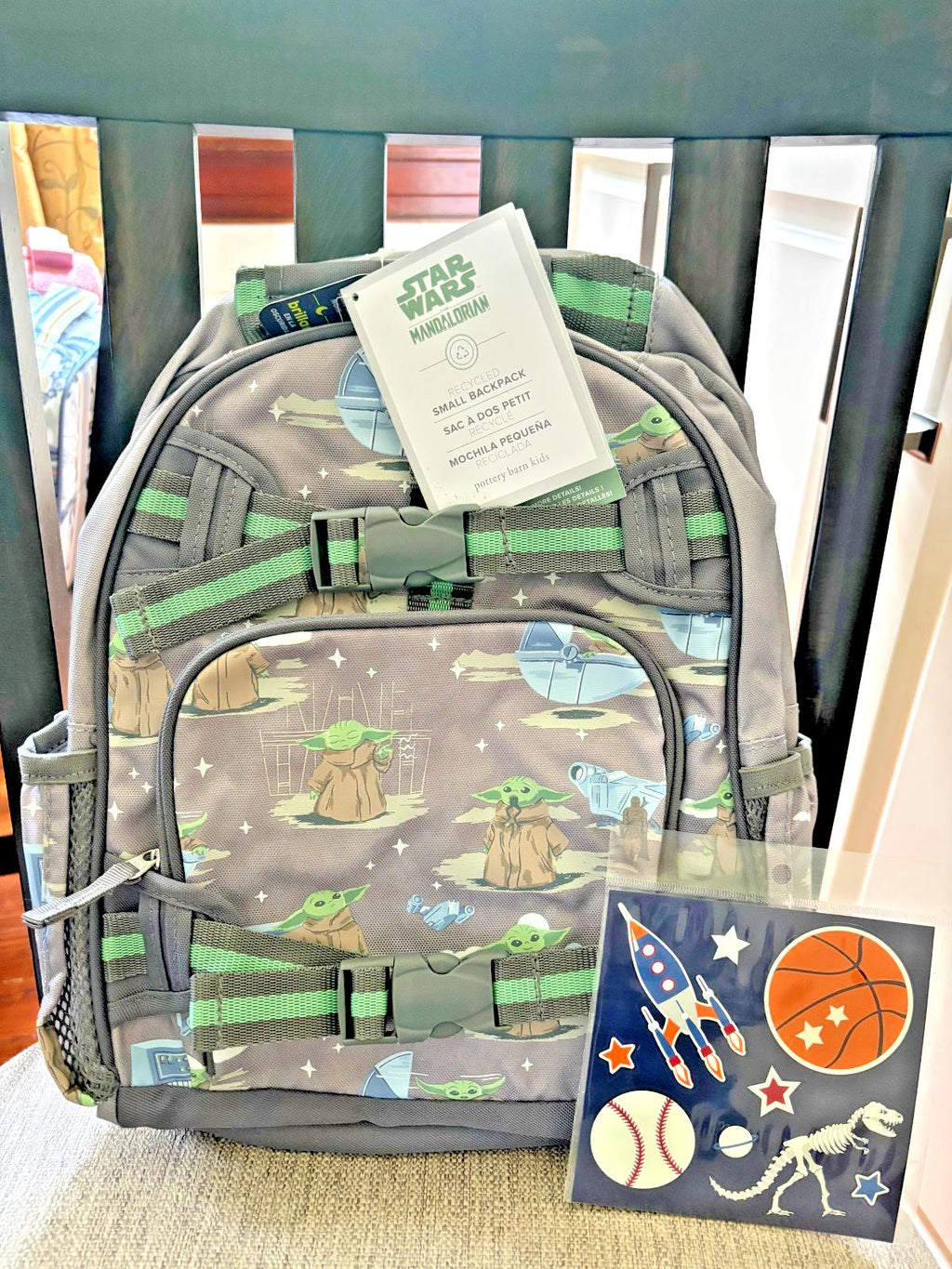 Pottery barn School STAR WARS Grogu  BACKPACK Disney Mandalorian+ Lunch ?? n
