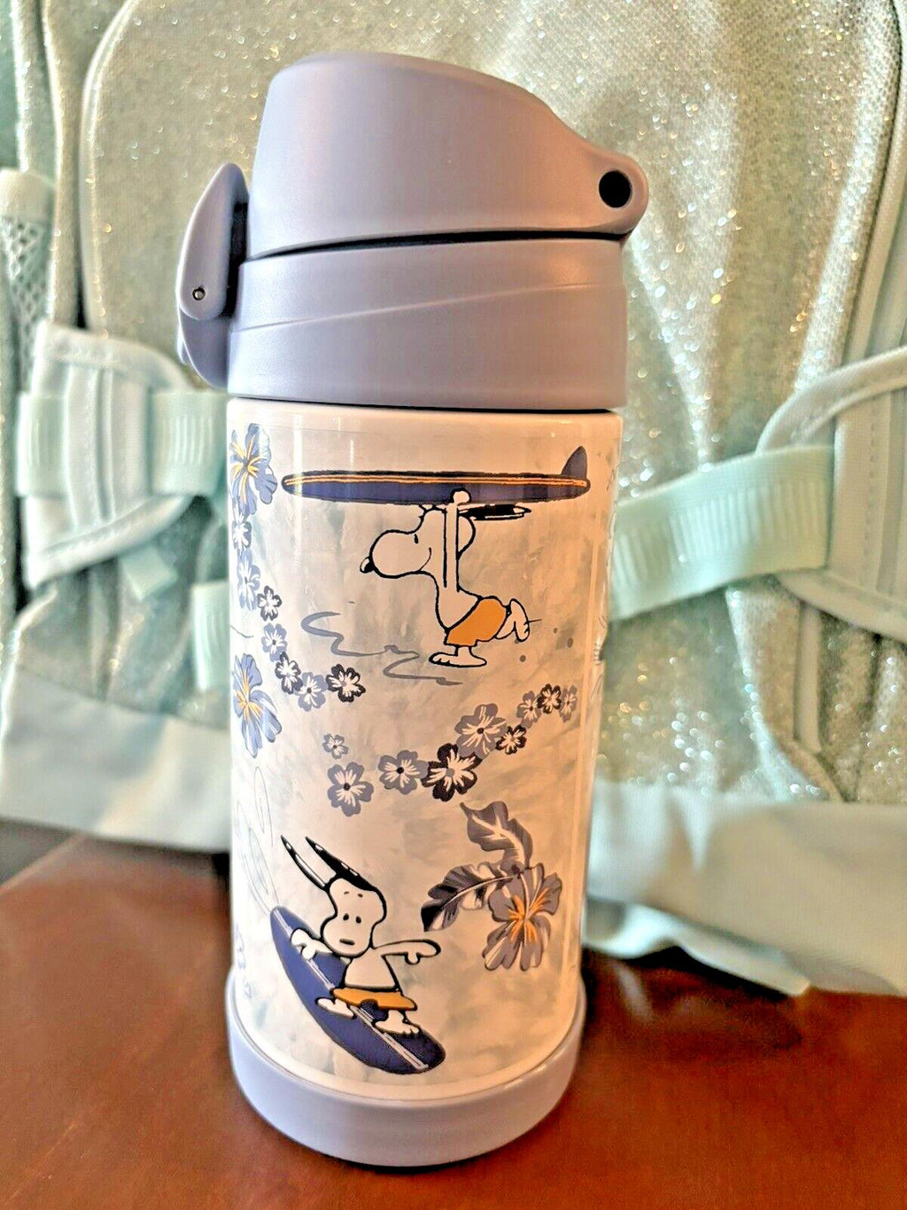 Pottery Barn school Disney Backpack Glitter Disney TRAVEL Rainbow frozen+Water .