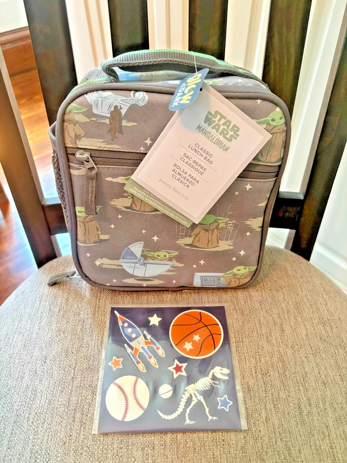 Pottery barn School STAR WARS Grogu  BACKPACK Disney Mandalorian+ Lunch ?? n