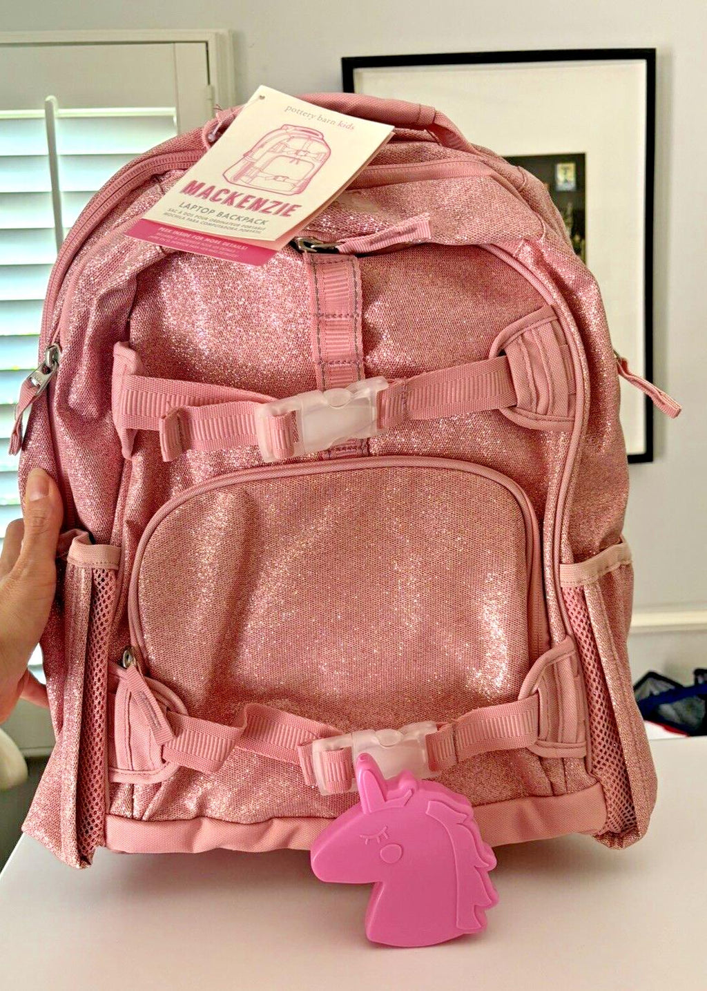 School Pottery barn BACKPACK glitter+LoveShack Water Hello Kitty Floral+Bag ?? .