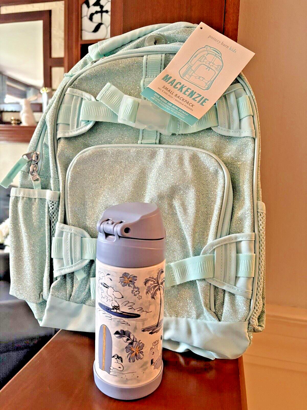 Pottery Barn school Disney Backpack Glitter Disney TRAVEL Rainbow frozen+Water .