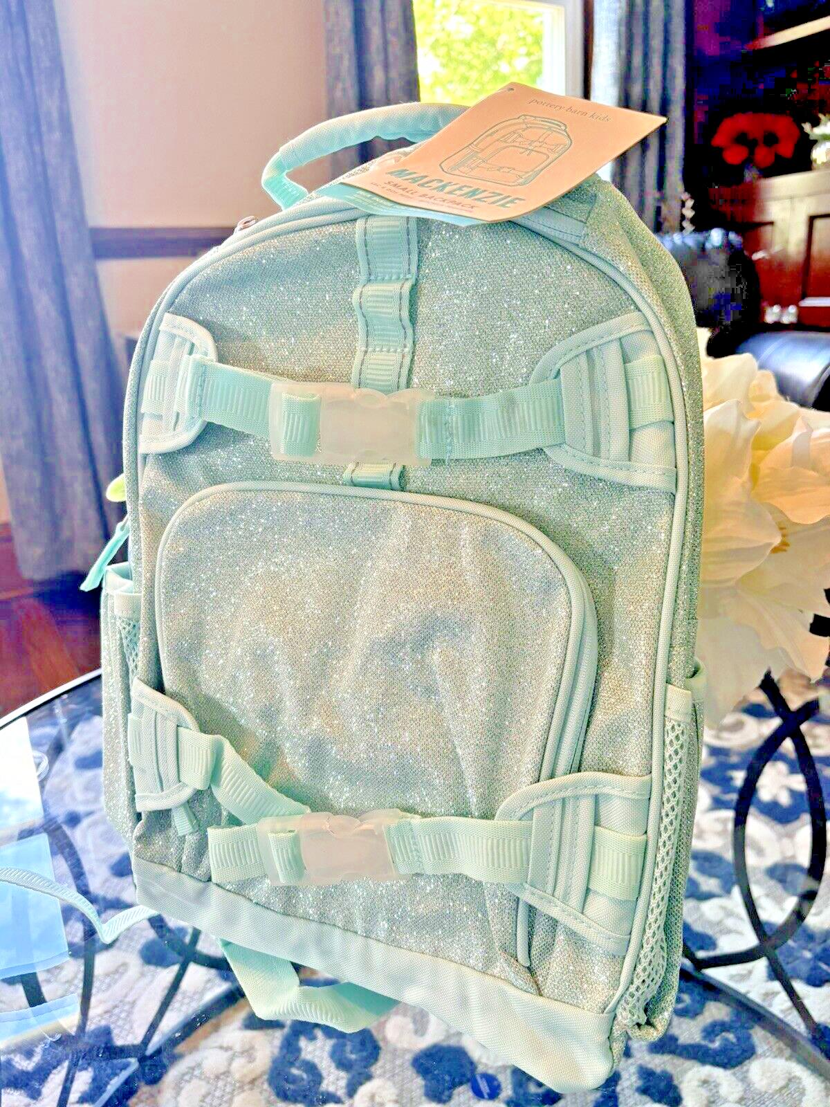 Pottery Barn school Disney Backpack Glitter Disney TRAVEL Rainbow frozen+Water .