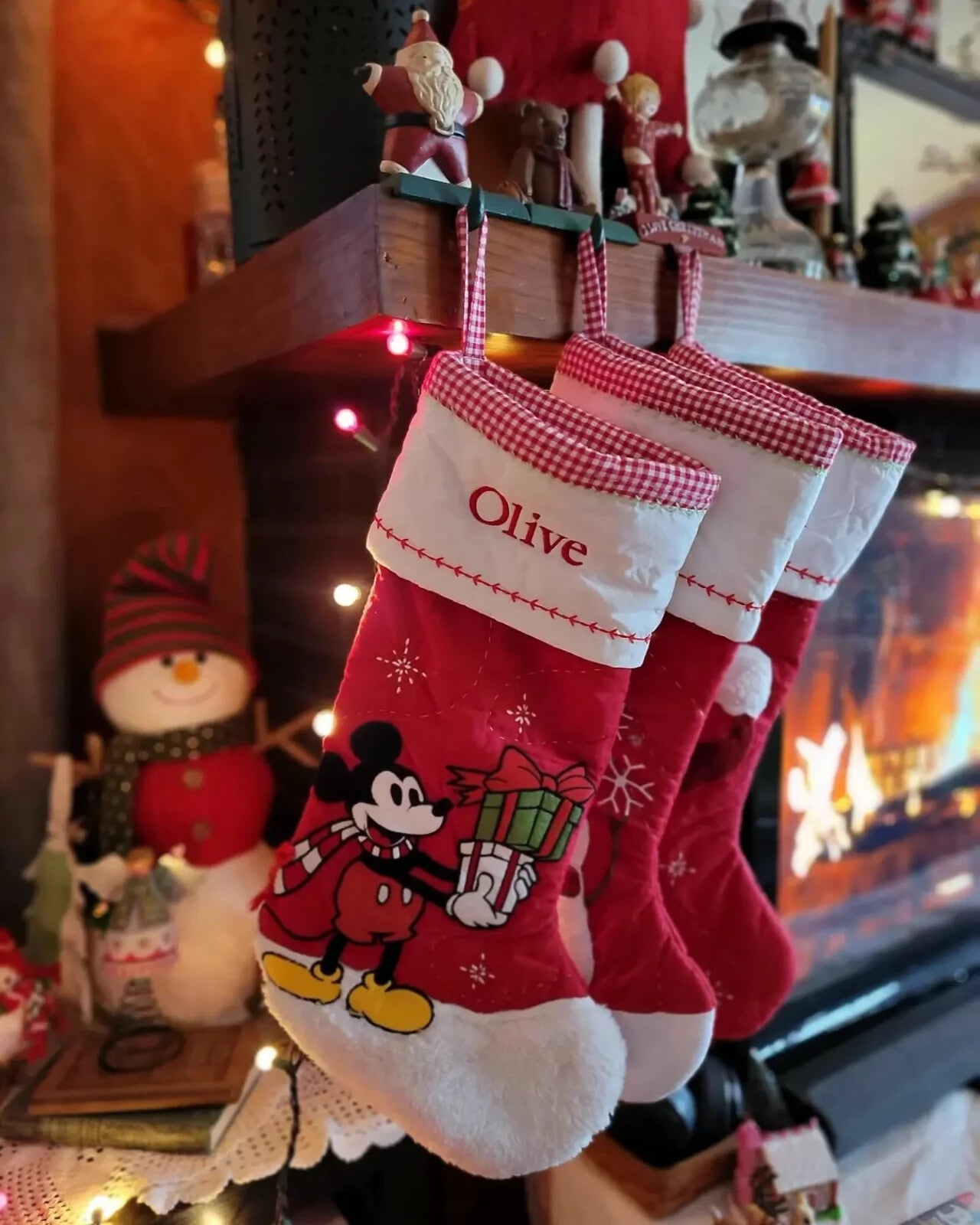 Pottery Barn Holiday Disney MICKEY MOUSE Christmas stocking gift tree kids =