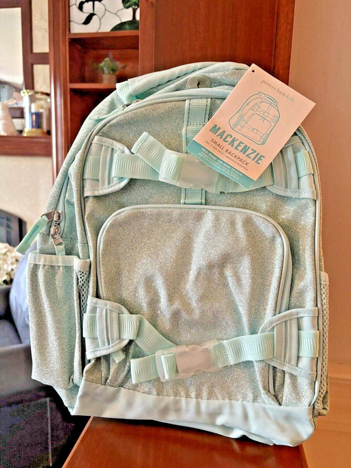 Pottery Barn school Disney Backpack Glitter Disney TRAVEL Rainbow frozen+Water .