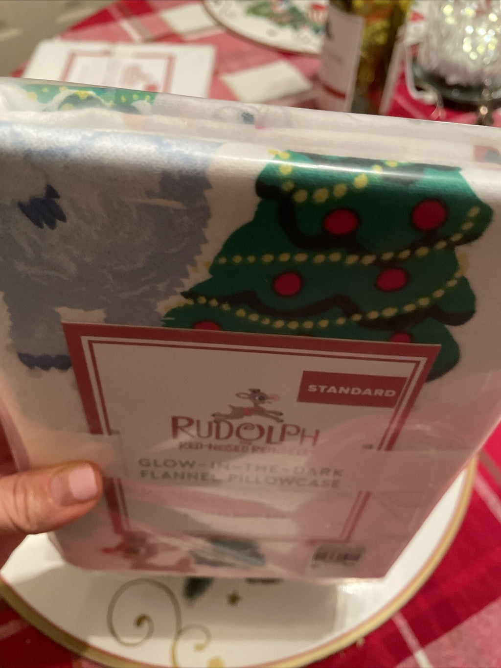Pottery Barn holiday Rudolph Reindeer Bumble Santa Christmas pillowcase disney ]