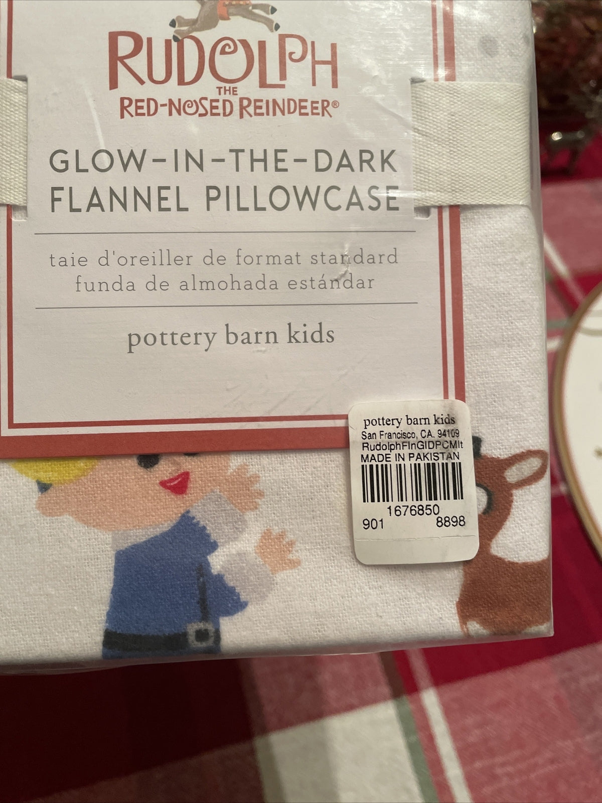 Pottery Barn holiday Rudolph Reindeer Bumble Santa Christmas pillowcase disney ]