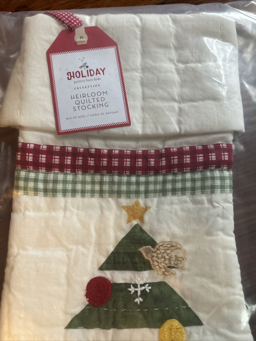 Pottery Barn Holiday Christmas stocking gift party quilted tree Disney kids ,.