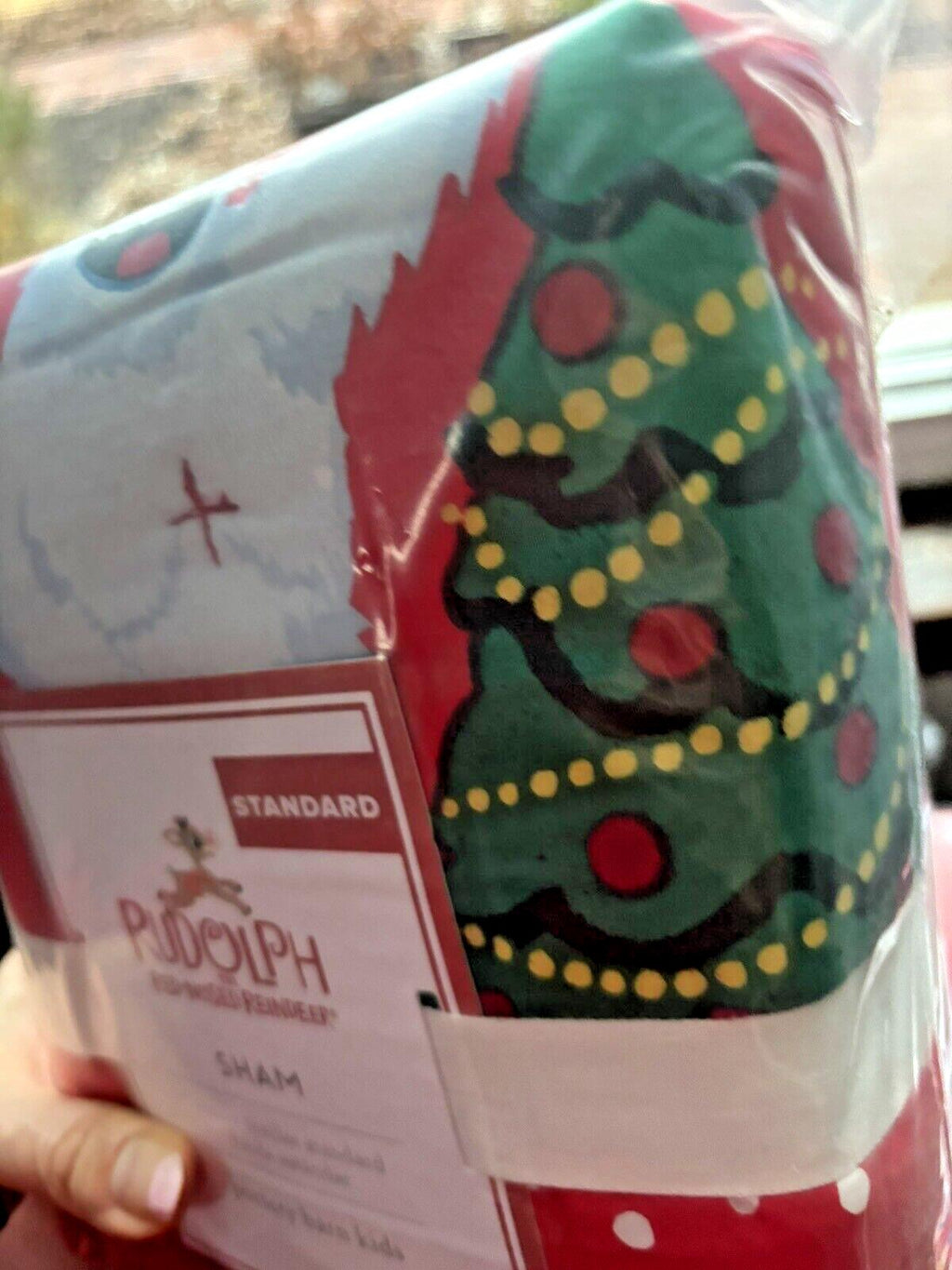 Disney Pottery Barn Pillow SHAM Holiday Christmas Rudolph Santa Bumble Party ]