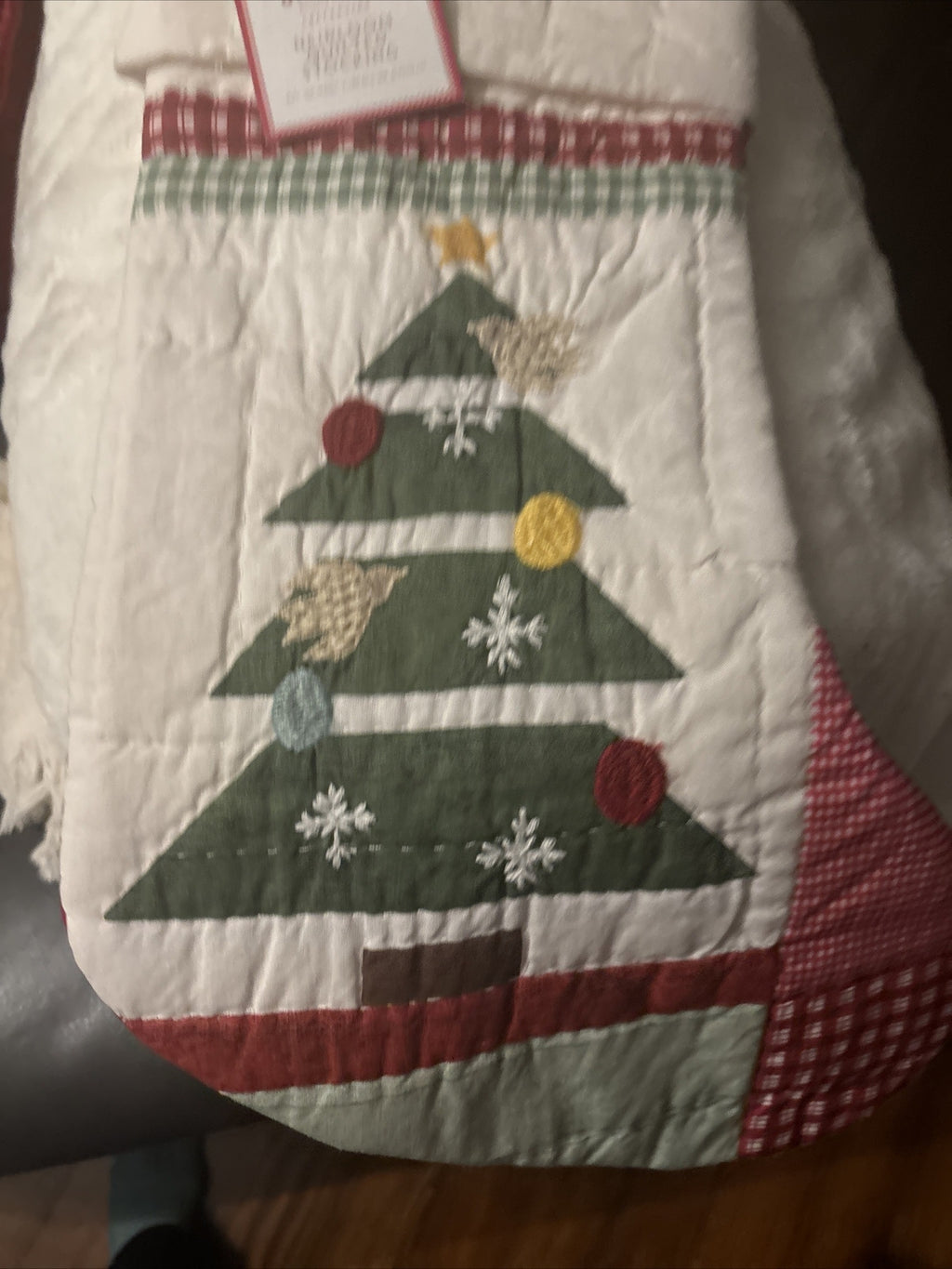 Pottery Barn Holiday Christmas stocking gift party quilted tree Disney kids ,.