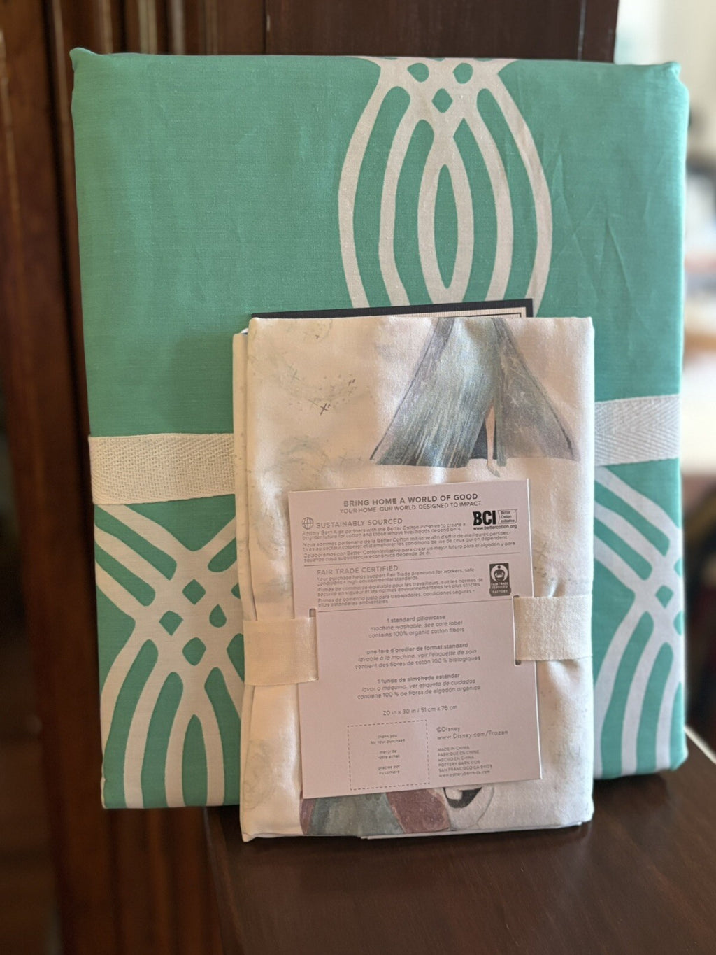 Pottery Barn Frozen pillowcase princess Elsa + Duvet Christmas girl gift SET 2 a