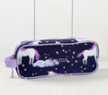 Pottery barn school Rainbow UNICORN star pencil CASE pouch gift horse holiday 1