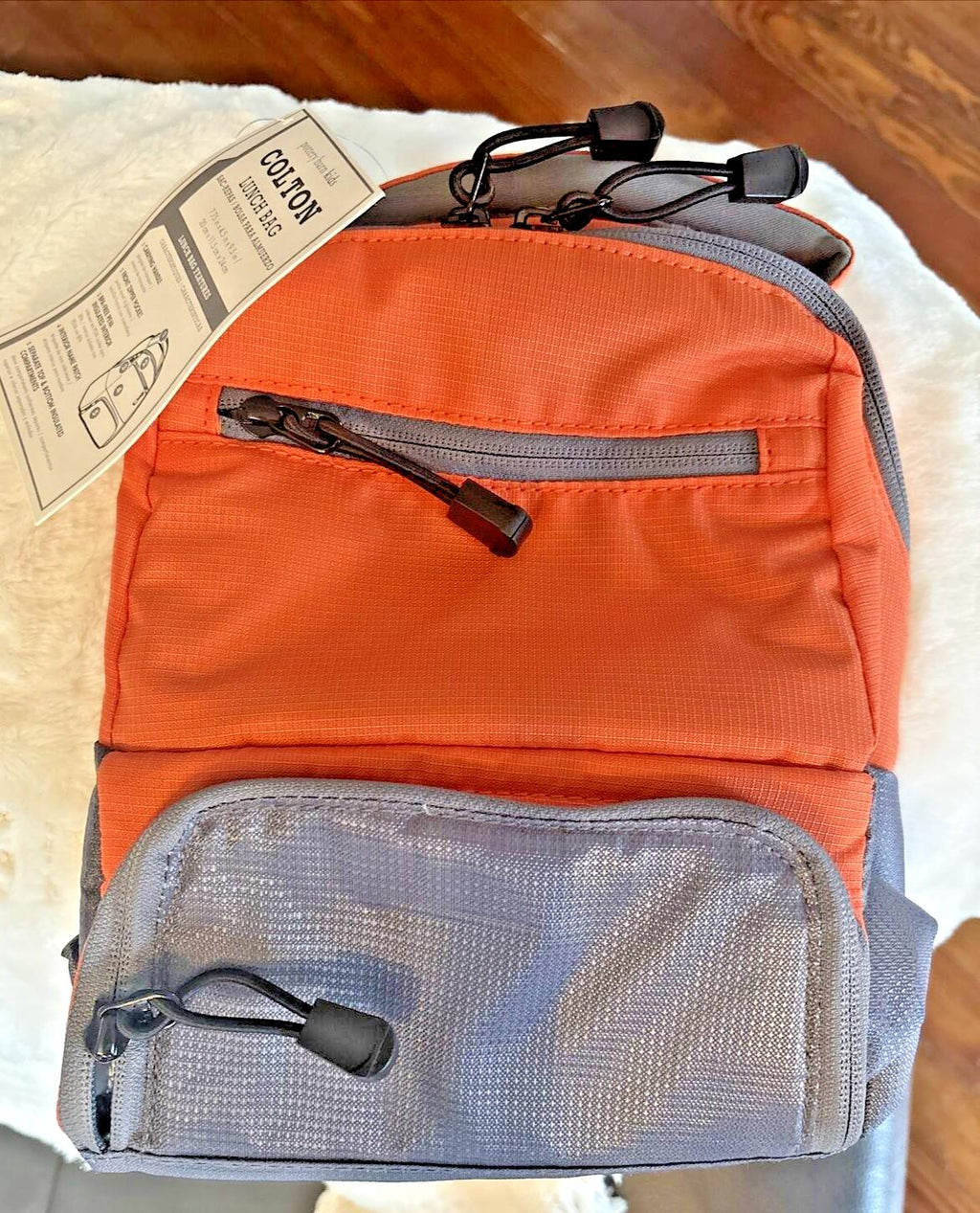 School Pottery Barn Lunch bag orange planet space sport soccer baseball gift ??]