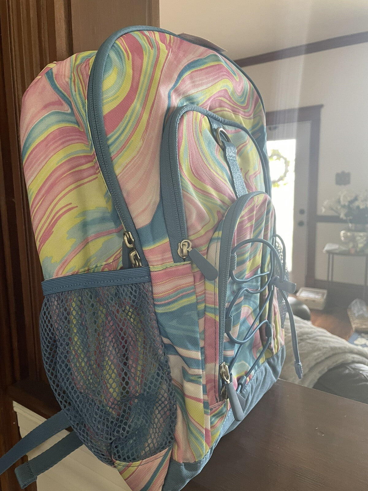 Pottery Barn school Disney LARGE backpack rainbow +LUNCH ?? TRAVEL BAG girl .