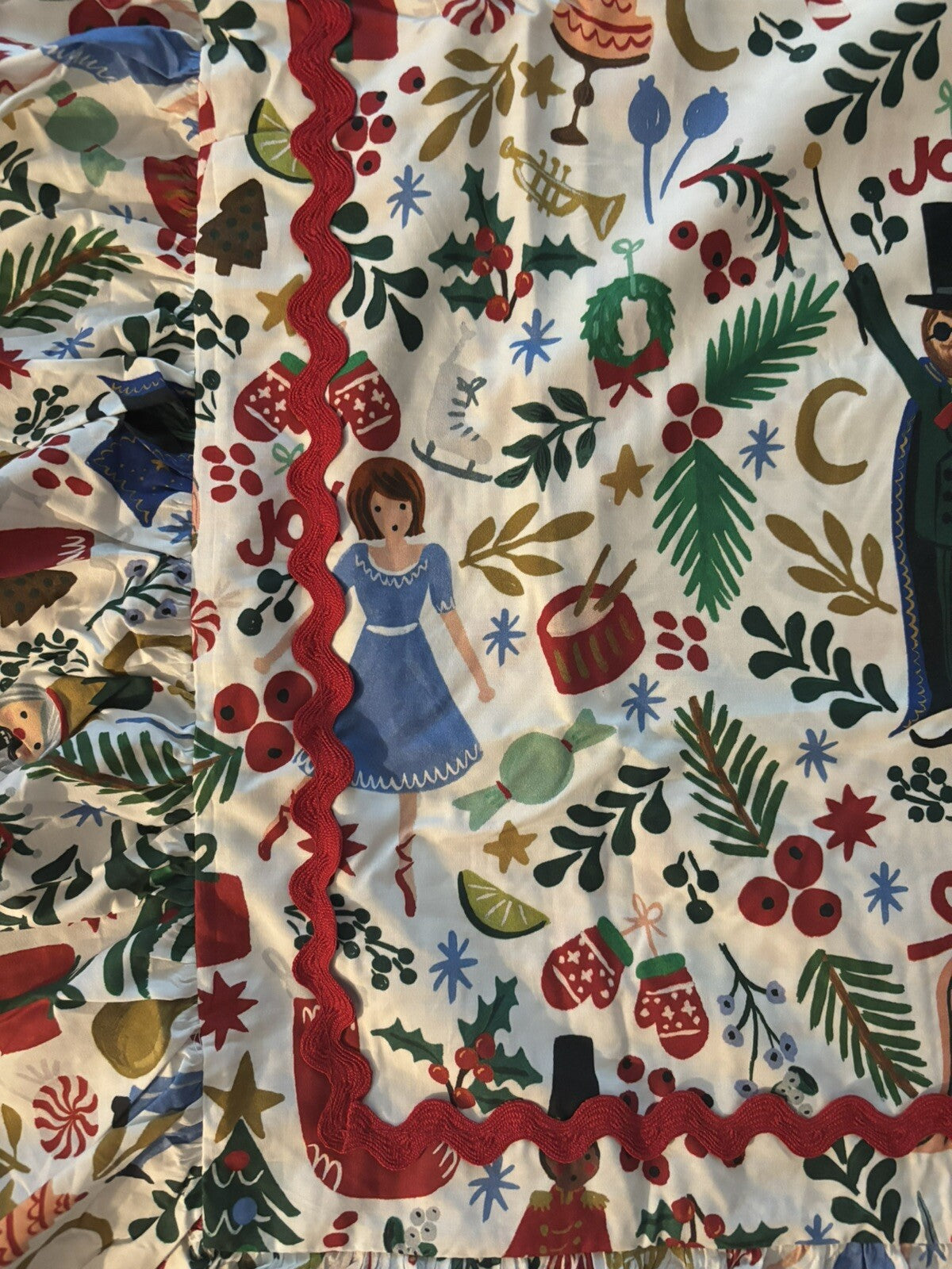 Pottery Barn Nutcracker pillow Sham ruffle Holiday Gift party Disney Birthday n