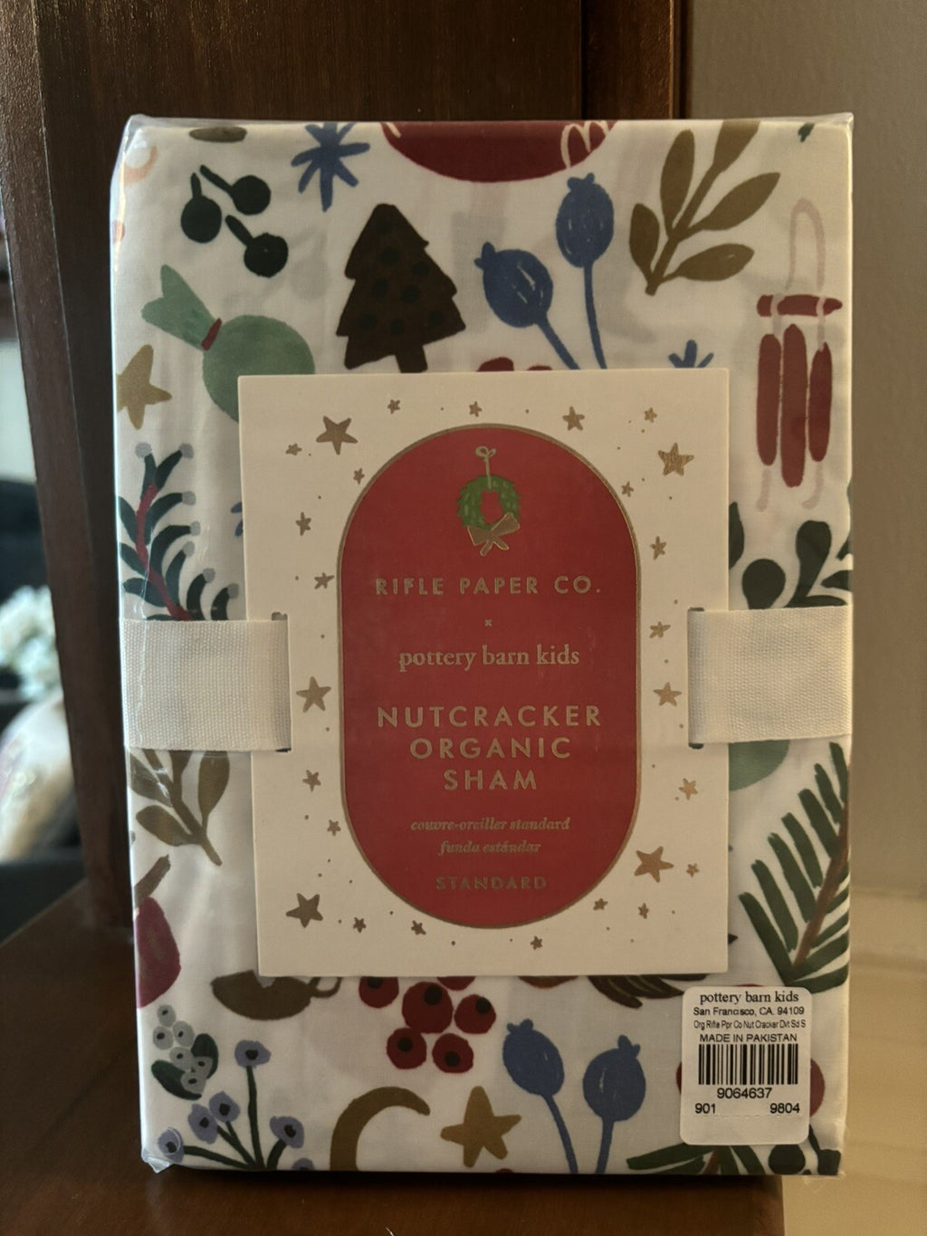 Pottery Barn Nutcracker pillow Sham ruffle Holiday Gift party Disney Birthday n