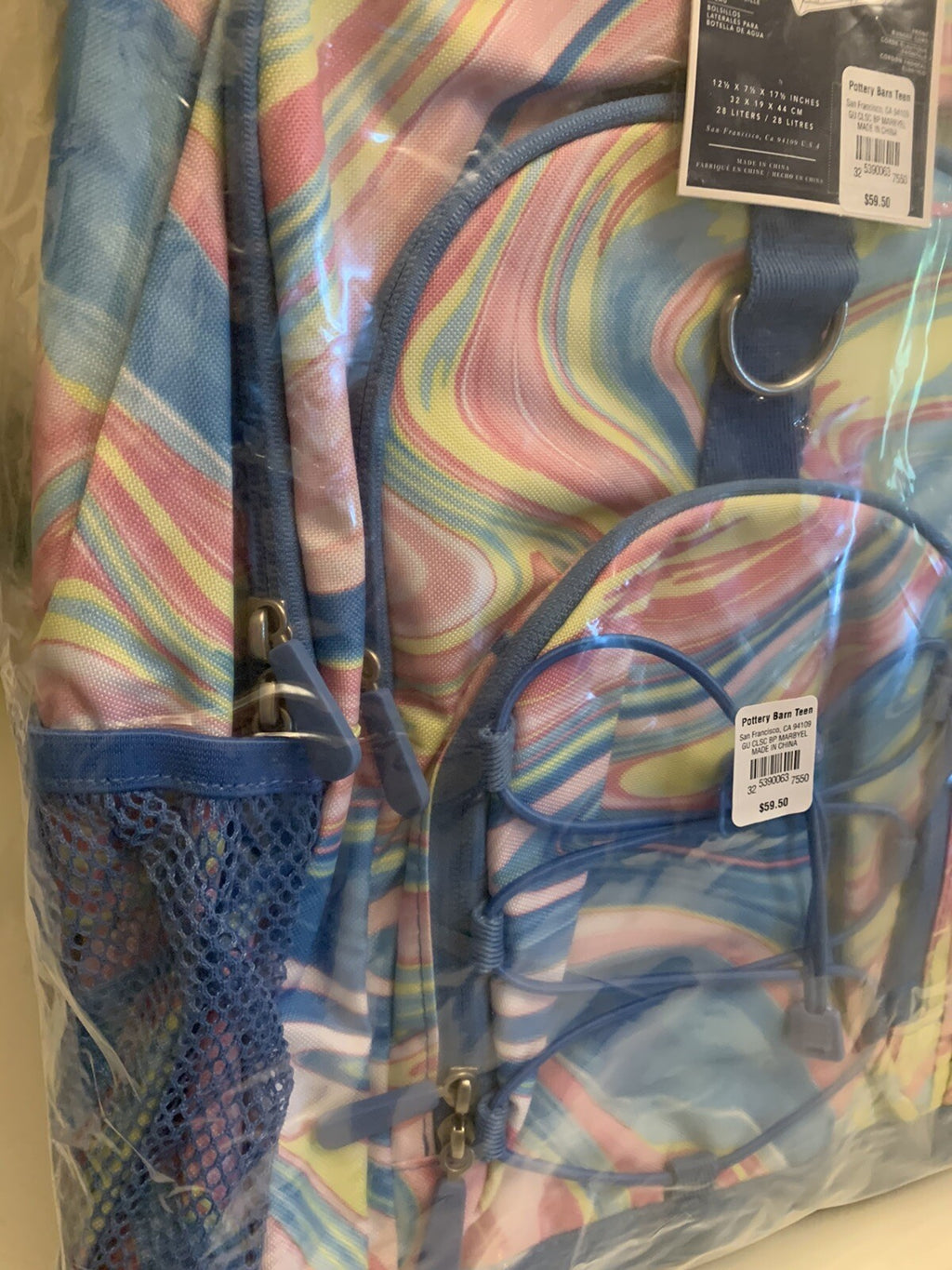Pottery Barn school Disney LARGE backpack rainbow +LUNCH ?? TRAVEL BAG girl .