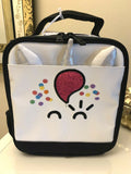 School Pottery Barn Glitter LUNCH BOX Disney star princess girl space unicorn 1