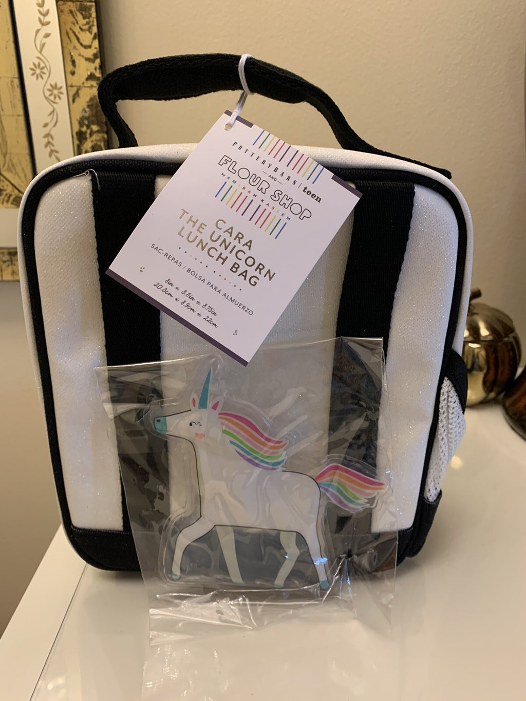 School Pottery Barn Glitter LUNCH BOX Disney star princess girl space unicorn 1