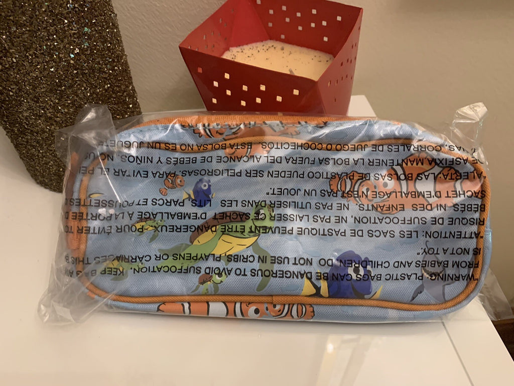 Pottery Barn School Disney NEMO bag pre k gift holiday kids pencil case shark .