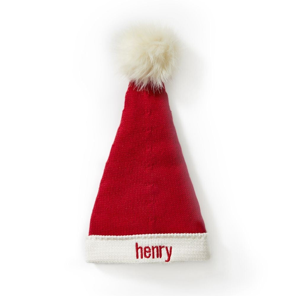 Pottery Barn baby Christmas santa hat holiday party gift picture Disney pom m