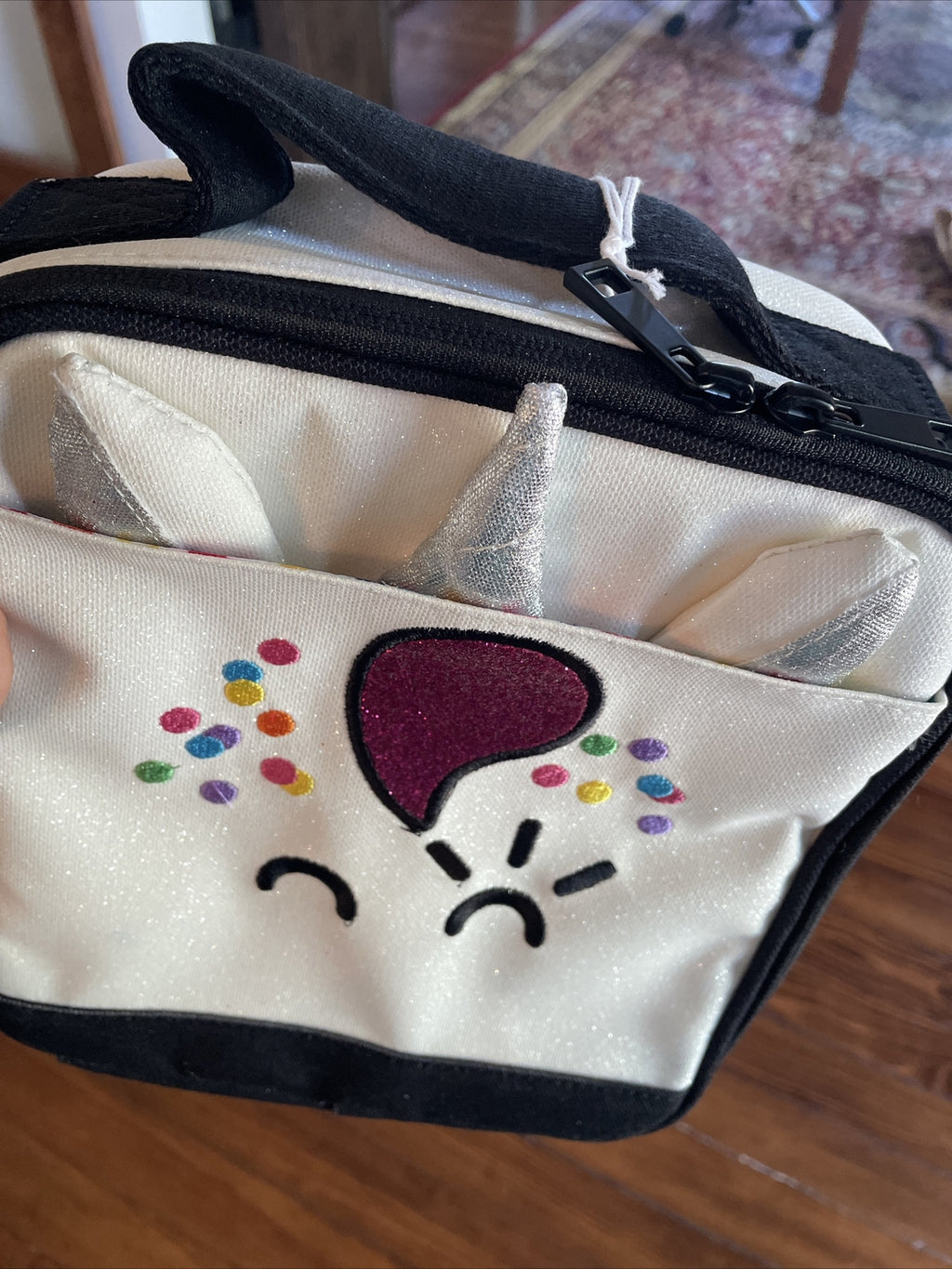 School Pottery Barn Glitter LUNCH BOX Disney star princess girl space unicorn 1
