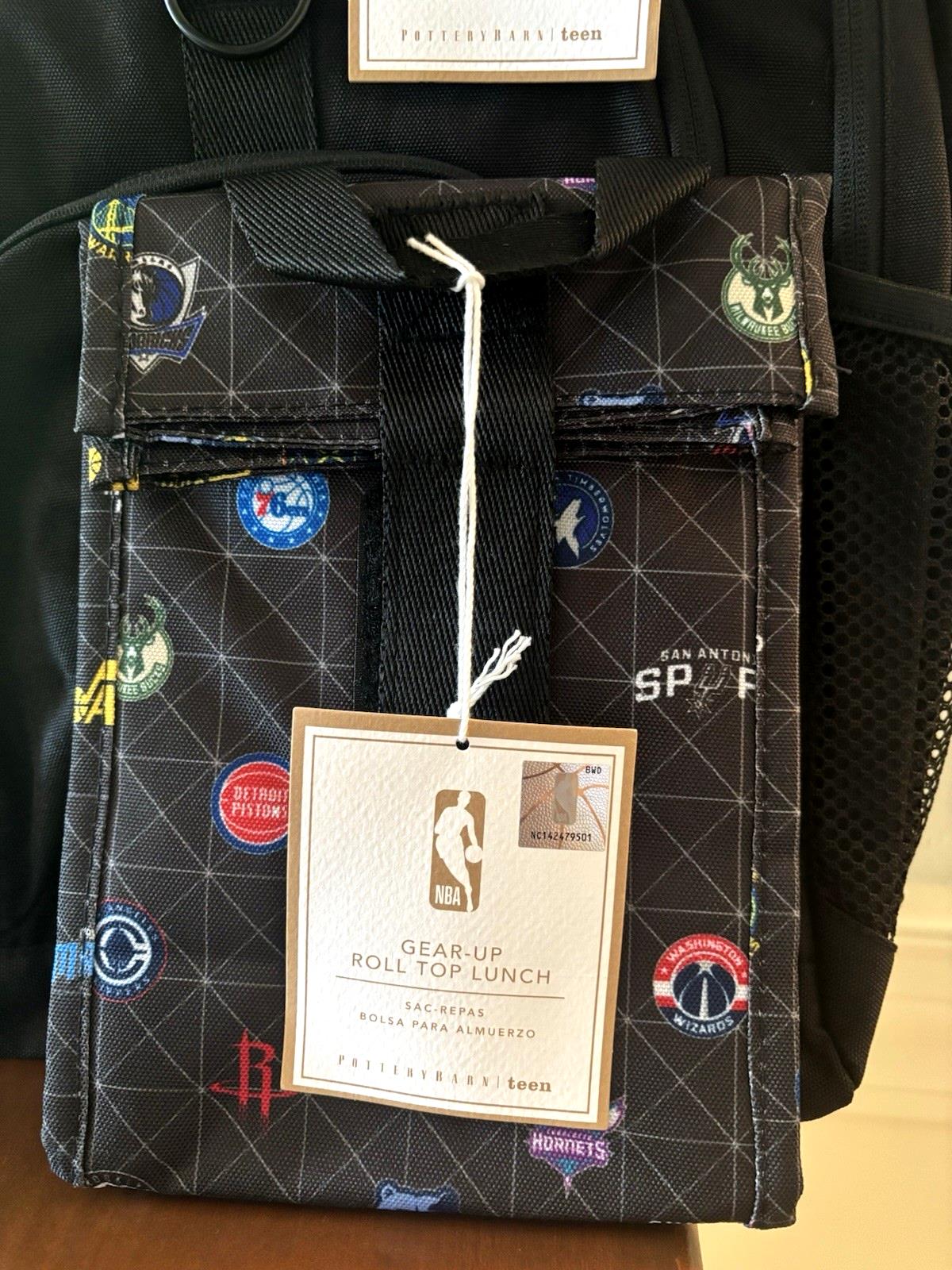 Pottery Barn School BACKPACK LUNCH WATER Bag sport BASKETBALL baseball travel