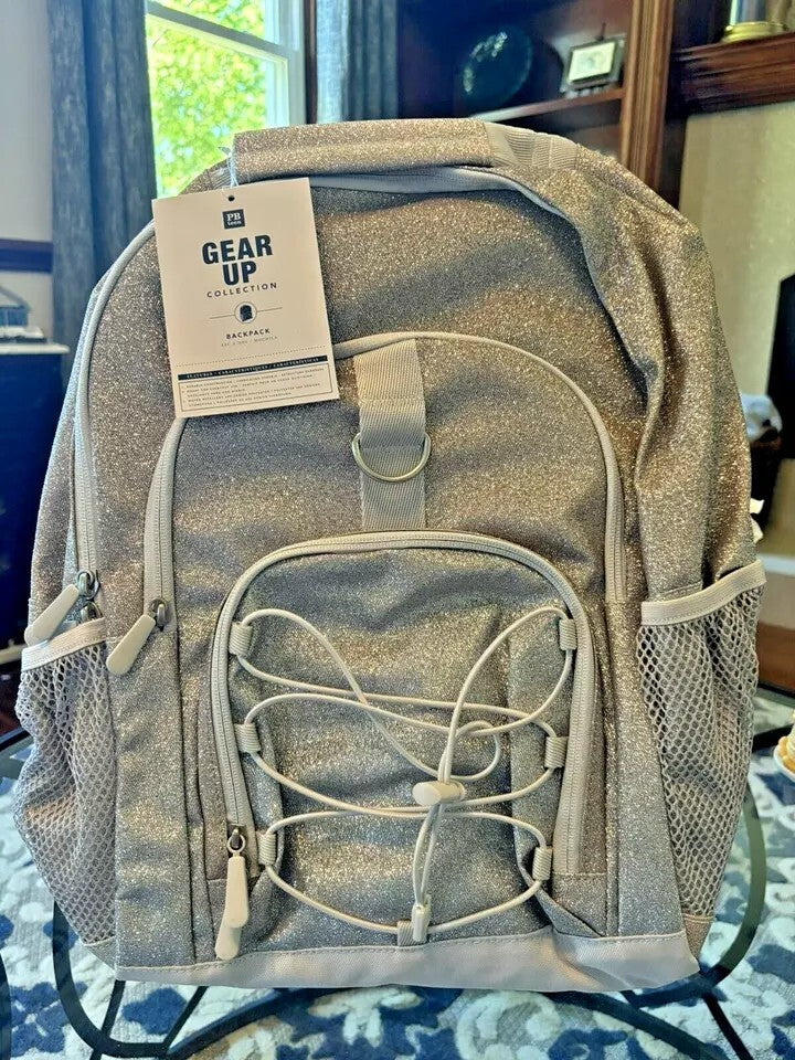 Pottery Barn school LARGE Backpack + Lunch Bag Teen Gear Up Ombre Glitter  .