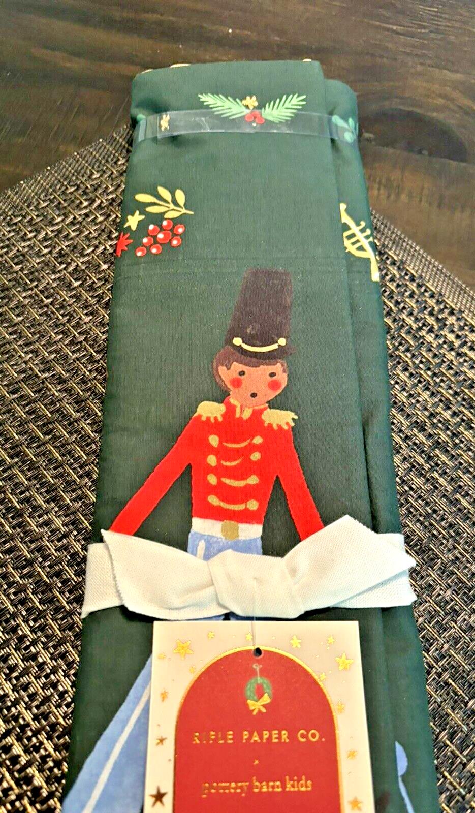 Pottery Barn Holiday Christmas Table runner Nutcracker gift party Rifle doll u