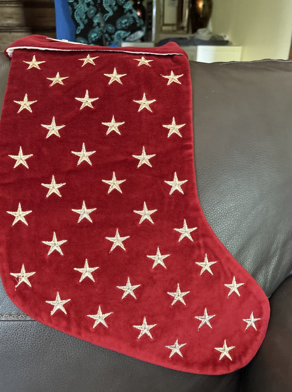 Pottery Barn Holiday Christmas stocking America USA gift birthday patriot
