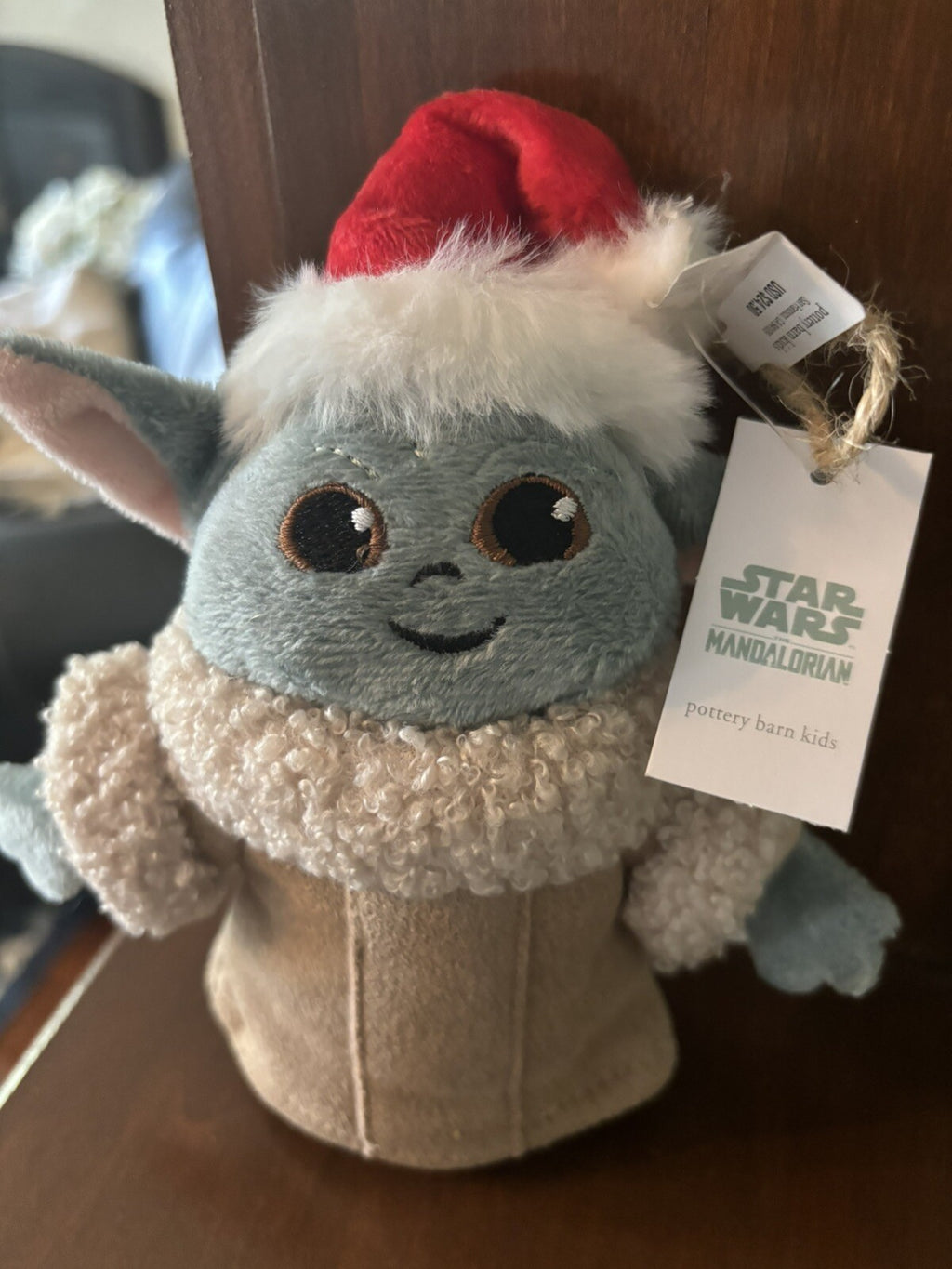 pottery barn Star wars Grogu ornament Christmas holiday gift party Disney yoda m