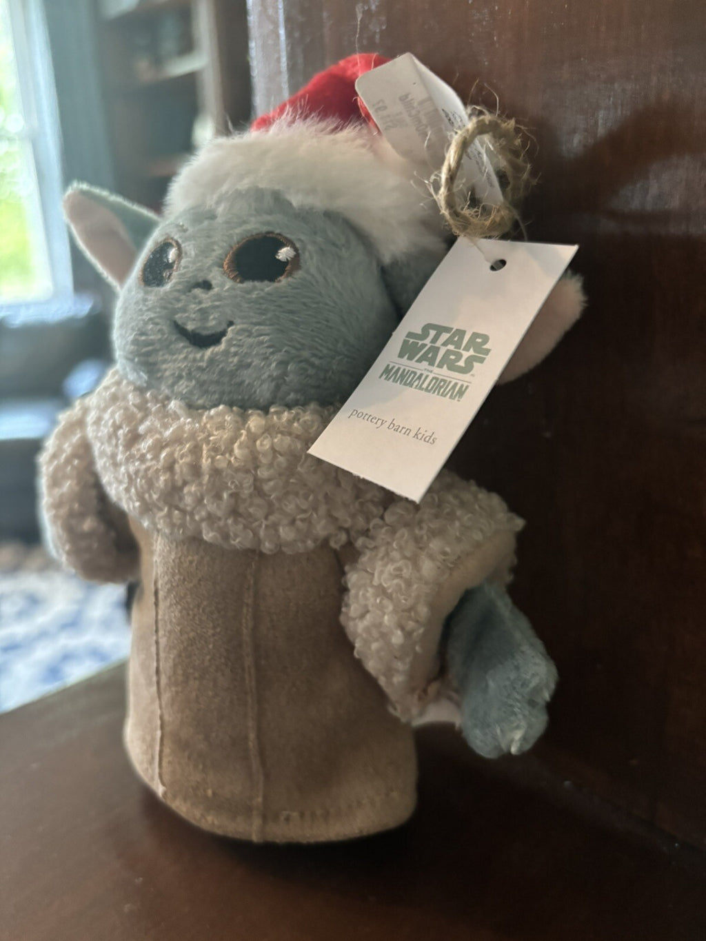 pottery barn Star wars Grogu ornament Christmas holiday gift party Disney yoda m