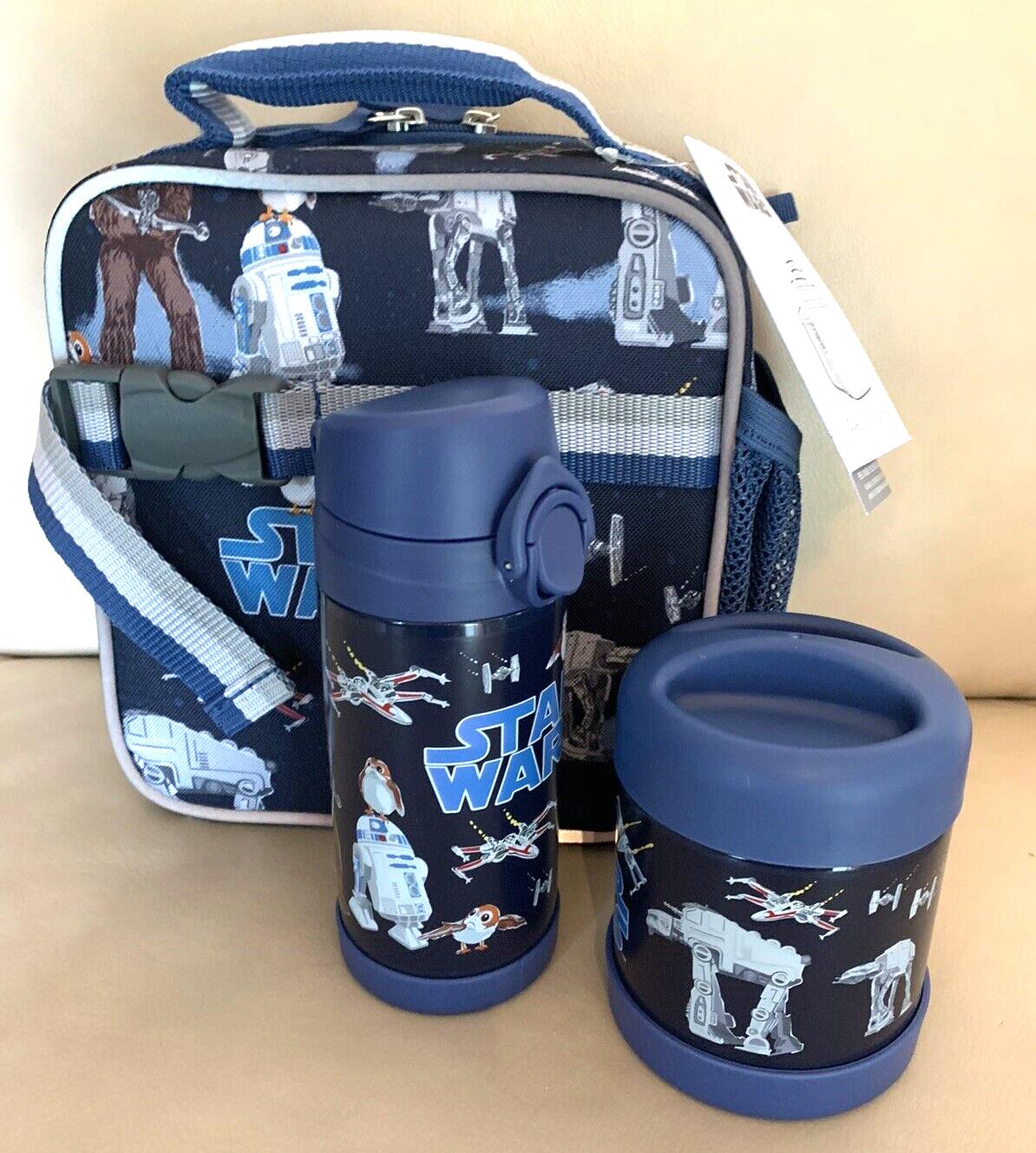 Pottery Barn school Disney STAR WARS BACKPACK Solo+LUNCH BOX+WATER BOTTLE BAG .