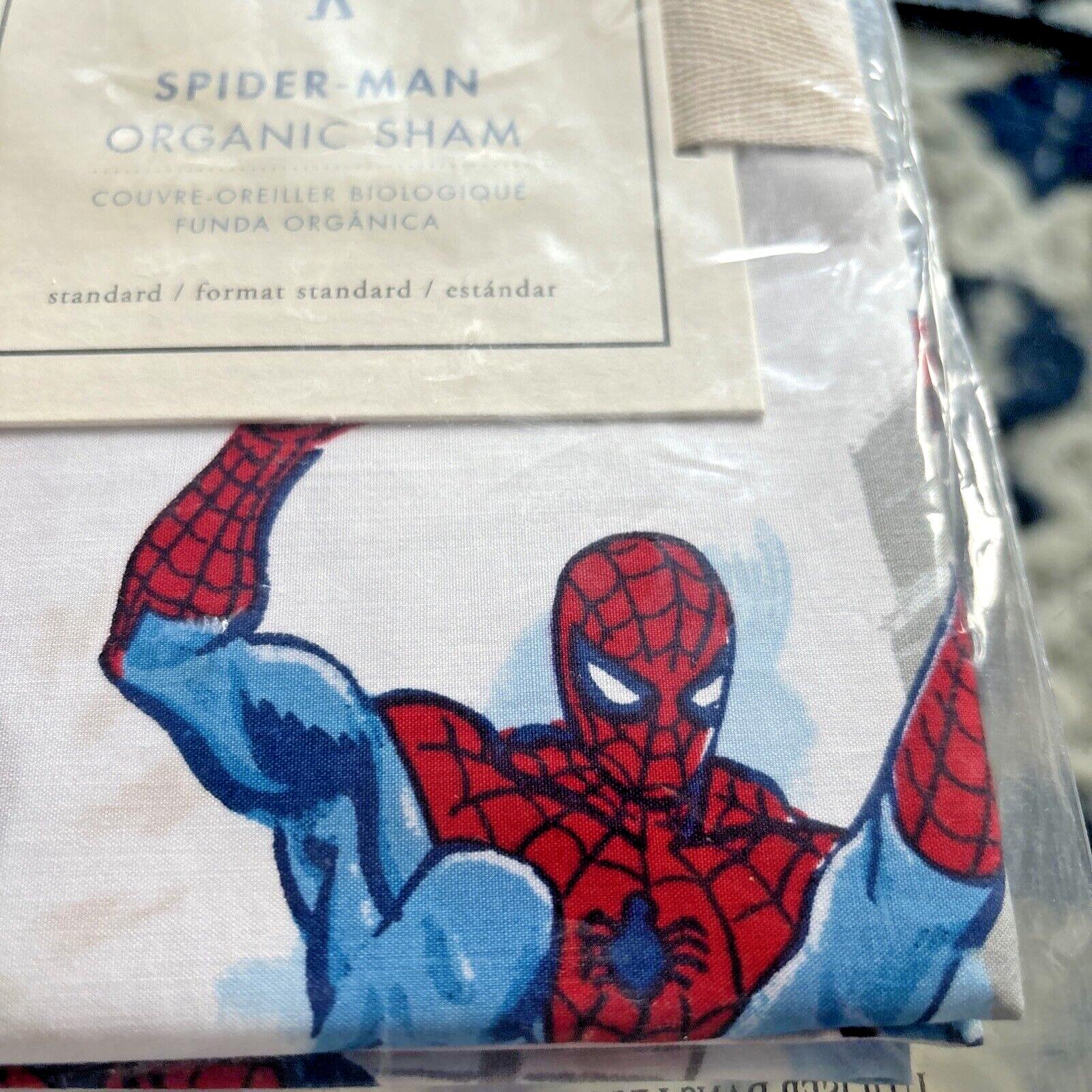 Pottery Barn Spider-man SHAM Marvel Avengers superhero Disney Gift school boy -