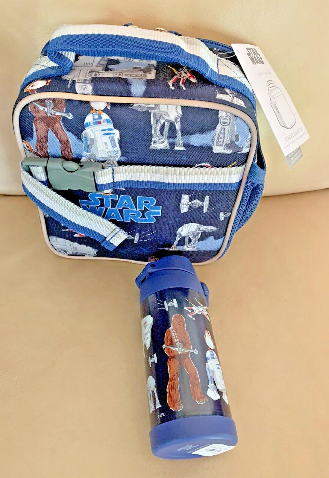 Pottery Barn school Disney STAR WARS BACKPACK Solo+LUNCH BOX+WATER BOTTLE BAG .
