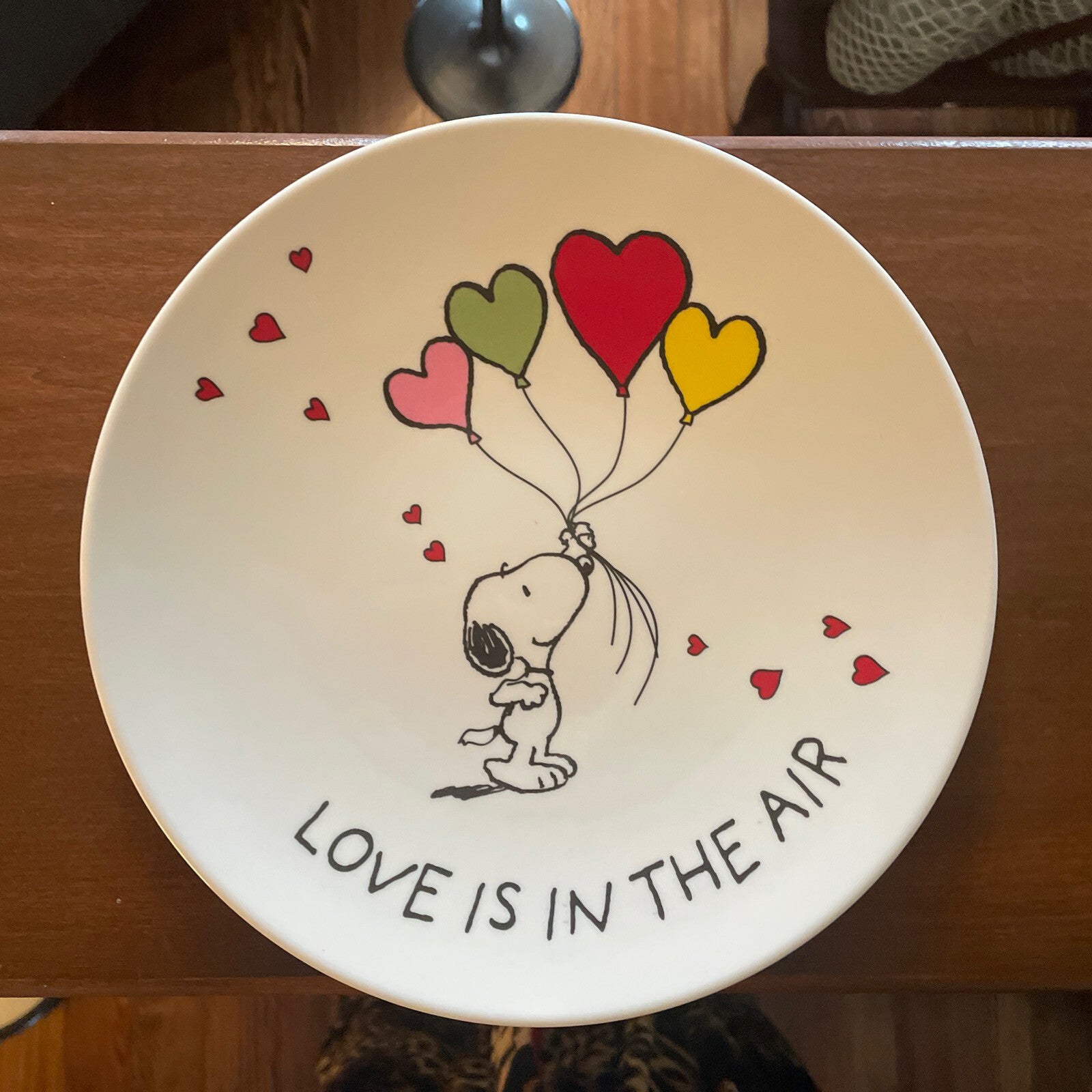 Snoopy Pottery Barn Peanuts PLATE Disney holiday party school Birthday gift m