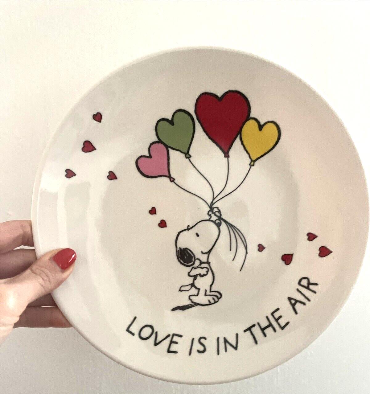 Snoopy Pottery Barn Peanuts PLATE Disney holiday party school Birthday gift m