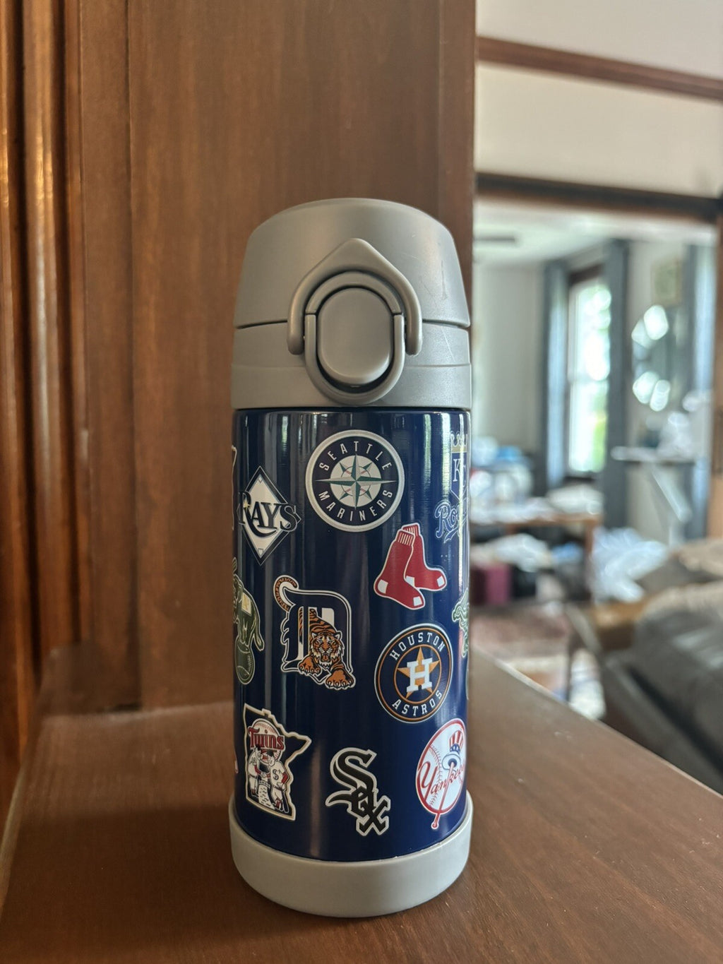 Pottery barn Baseball MLB WATER BOTTLE ball school sport pool holiday team .