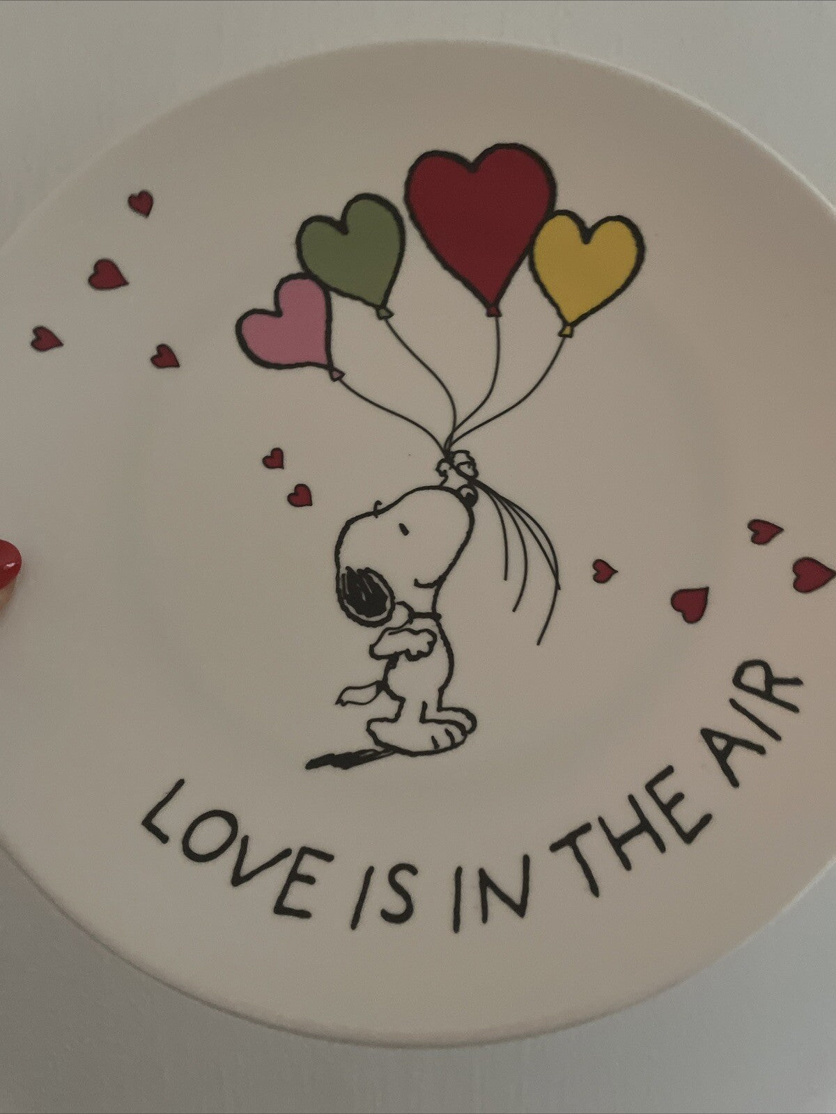Snoopy Pottery Barn Peanuts PLATE Disney holiday party school Birthday gift m