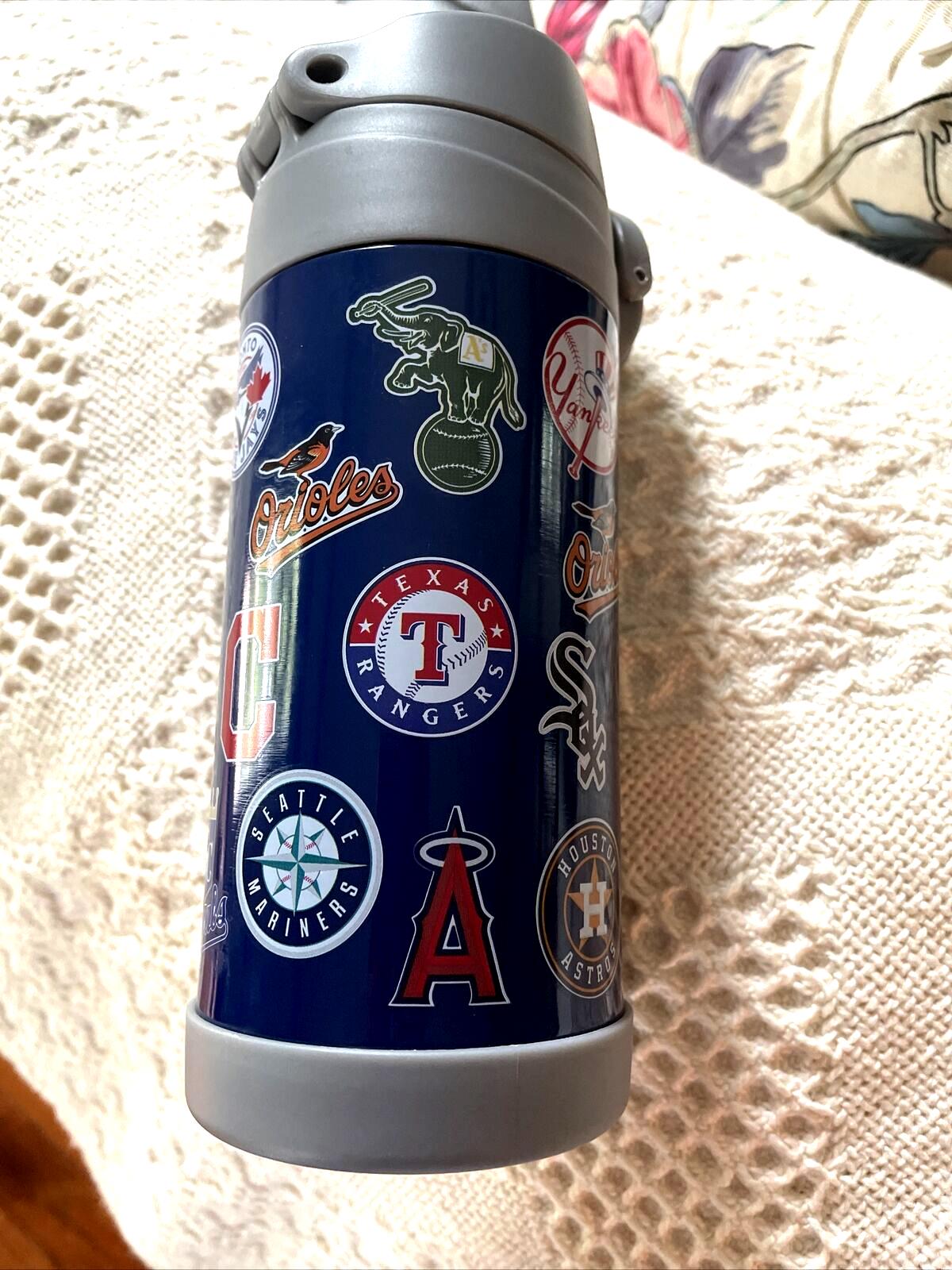 Pottery barn Baseball MLB WATER BOTTLE ball school sport pool holiday team .
